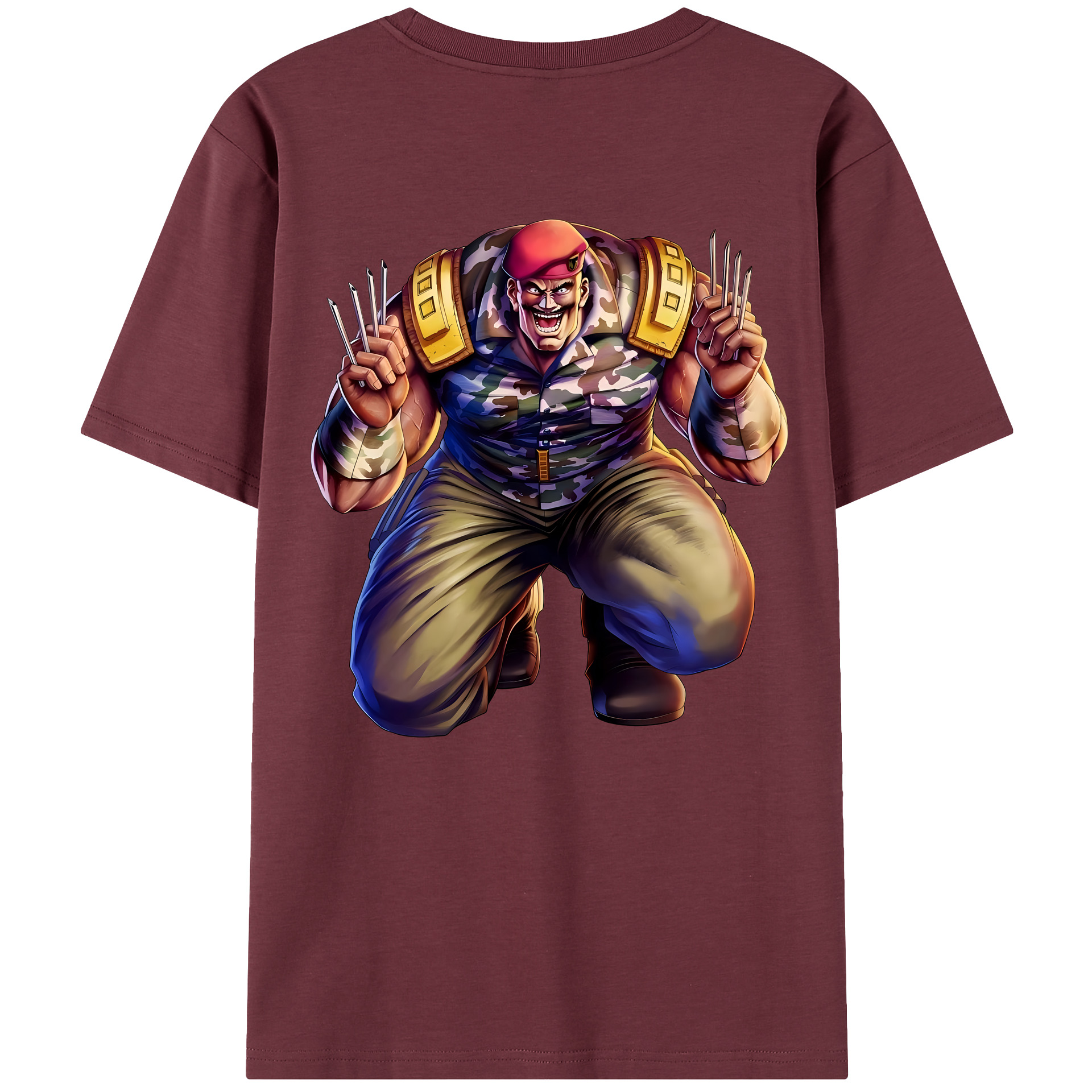 （画像用） 北斗の拳 Fist of the North Star 綿100％半袖Tシャツ（背面プリント）